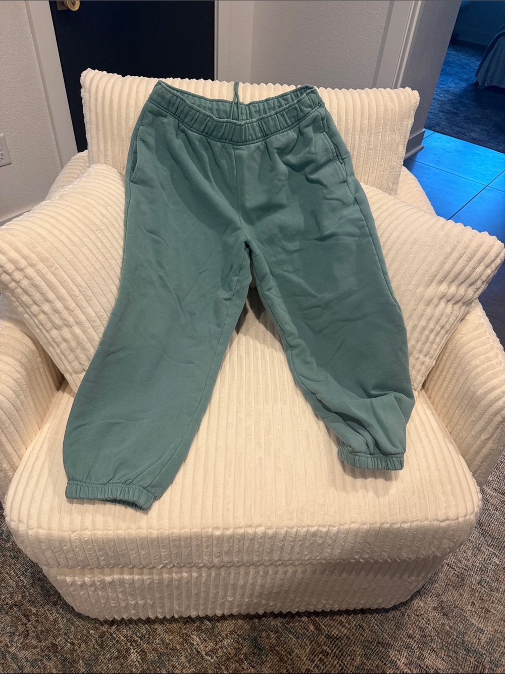 Athleta Teal Jogger Pants like new!
